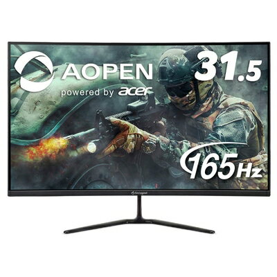 【商品名】AOPEN ゲーミングモニター 湾曲 曲面 32HC5QRPbiipx 31.5インチ 165Hz 5ms VA フルHD PS4 FPS向き HDMI×2 DisplayPort スピーカー無し Free Sync ディスプレイ...