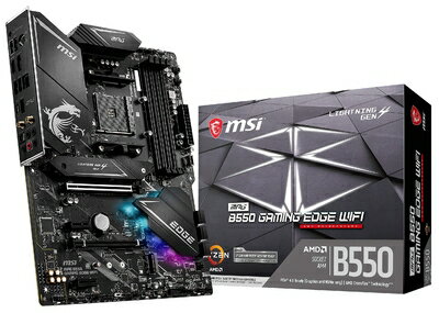 【中古】 MSI MPG B550 GAMING EDGE WIFI マザーボード ATX [AMD B550 チップセット搭載] Ryzen 5000 シリーズプロセッサー MB5025