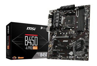 【中古】 MSI B450-A PRO MAX ATX マザーボード [AMD B450チップセット搭載] MB4824
