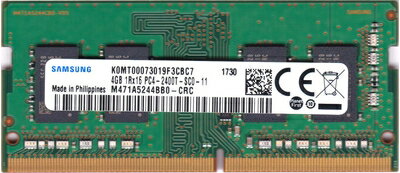 【中古】 SAMSUNG PC4-19200 (DDR4-2400) 4GB SO-DIMM 288pin ノートパソコン用メモリ 動作品