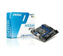 【中古】 MSI マザーボード H55チップセット(USB3.0/SATA6無) H55M-P33