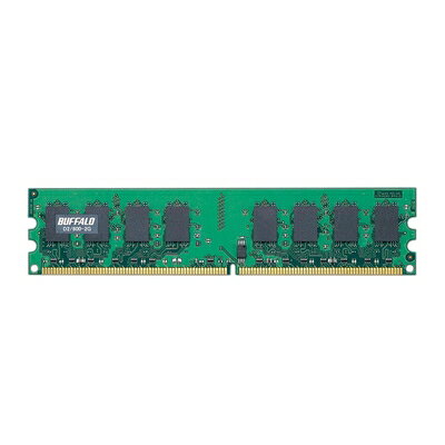 【中古】 BUFFALO DDR2 SDRAM 800MHz(PC2-6400) 240pin DIMM 2GB D2/800-2G