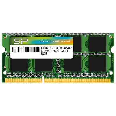 【中古】 SP008GLSTU160N02DA [低電圧 204Pin SO-DIMM PC3-12800 8GB]