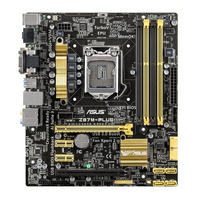 【中古】 ASUSTek社製 ソケットLGA1150搭載 Micro ATX マザーボード Z87M-PLUS