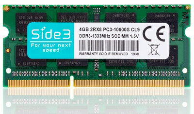 【中古】 Side3 ノートPC用メモリ PC3-10600(DDR3-1333) サムスンメモリ搭載 (4GB x 1) 【中古】 Side3 ノートPC用メモリ PC3-10600(DDR3-1333) サムスンメモリ搭載 (4GB x 1)
