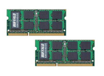 【中古】 BUFFALO Mac用増設メモリ PC3-10600(DDR3-1333) 4GB×2枚組 A3N1333-4GX2/E