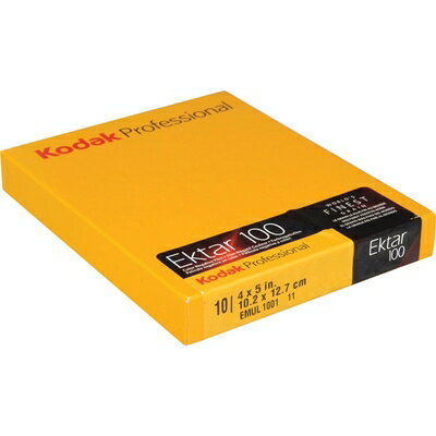 【中古】（新古品）Kodak カラーネガティブフィルム プロフェッショナル用 エクター100 4X5(10枚入り) 1587484