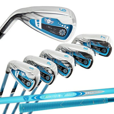 【中古】(新古品) WORLD EAGLE FL-01V2 A/Blue アイアン 6本 レディース/左利き用 A/Blue