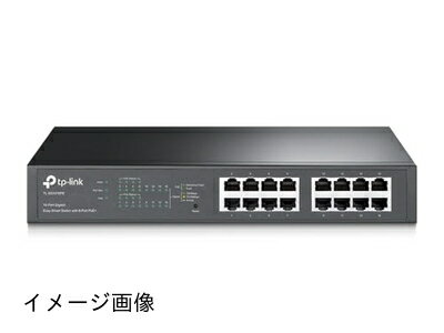 【新古品】 TP-Link スマートスイッチ ギガ16ポート PoE+ 8ポート 管理機能付 ラックマウント 5年 TL-SG1016PE