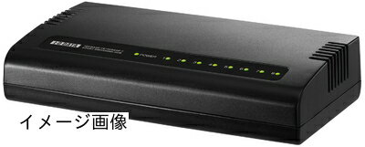 【新古品】 I-O DATA 1000BASE-T対応 省電力機能つき 8ポートスイッチングハブ ブラック ETG-ESH08K2