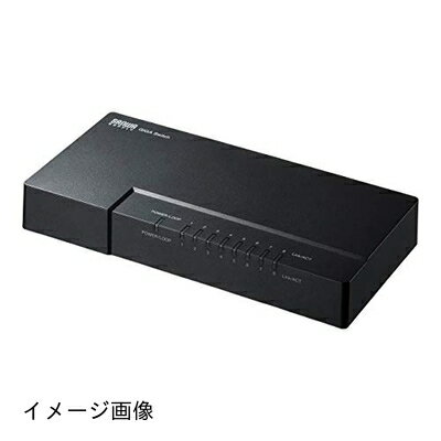 【新古品】 サンワサプライ ギガビット対応 スイッチングハブ(8ポート) マグネット付き LAN-GIGAP802BK