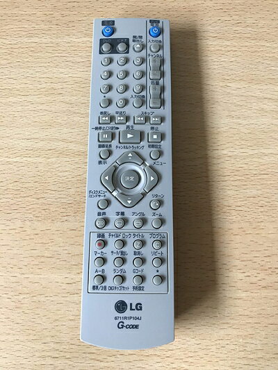 【中古】 LG DVD・ビデオリモコン 6711R1P104J