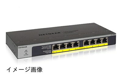   ネットギア NETGEAR スイッチングハブ 8ポート 1G PoE+ (60.5W) 金属筐体 静音ファンレス リミテッドライフタイムハードウェア アンマネージスイッチ GS108LP-100AJS