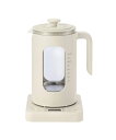 【中古】(新古品) BRUNO ブルーノ 温度調節 マルチケトル ホワイト マルチ電気ケトル 保温機能付 予約機能付 湯煎調理 ゆで卵調理 茶こし 湯せんカップ たまごホルダー かわいい おしゃれ BOE103-WH 7760926