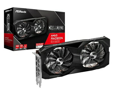 【中古】（新古品） ASRock グラフィックボード AMD Radeon RX6600 GDDR6 8GB 搭載モデル 【品】 RX6600 CLD 8G