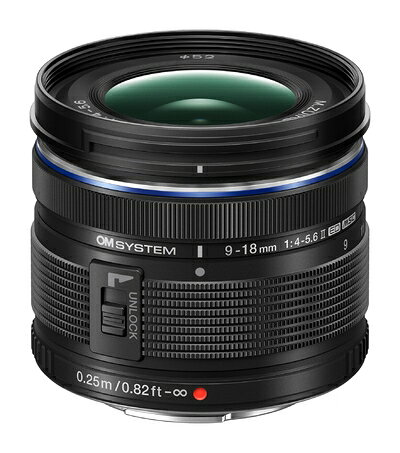 【中古】OM SYSTEM 超広角ズームレンズ M.ZUIKO DIGITAL ED 9-18mm F4.0-5.6 ? 小型軽量（154g）/風景/旅行/スナップ