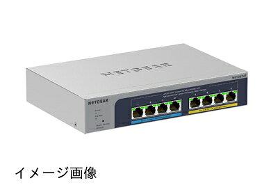 【新古品】 【正規品】 ネットギア NETGEAR スイッチングハブ 8ポート 2.5G PoE++ (230W) 金属筐体 ファンレス リミテッドライフタイムハードウェア クラウド管理 スマートスイッチ MS108TUP-100JPS