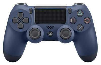 【新古品】 【純正品】ワイヤレスコントローラー (DUALSHOCK 4) ミッドナイト ブルー (CUH-ZCT2J22)