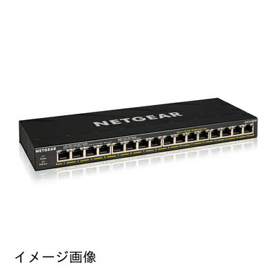 【新古品】 【正規品】 ネットギア NETGEAR スイッチングハブ 16ポート 1G PoE+ (183W) 金属筐体 静音ファンレス メーカー アンマネージスイッチ GS316PP-100AJS