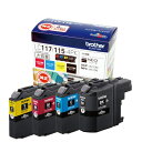 【中古】(新古品) ブラザー工業 【brother純正】インクカートリッジ4色パック(大容量) LC117/115-4PK 対応型番:MFC-J4910CDW、...
