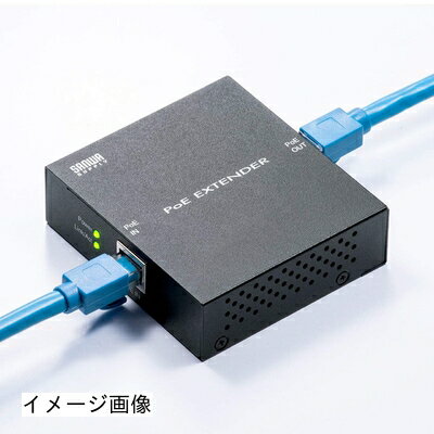 【新古品】 イーサプライ PoEエクステンダー PoE+ PoEプラス 受電 給電対応 ギガビット PoE給電延長 フ..