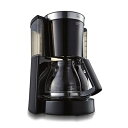 【中古】(新古品) メリタ(Melitta) フィルターペーパー式 コーヒーメーカー ルックセレクション ブラック 10杯用 MKM-1084