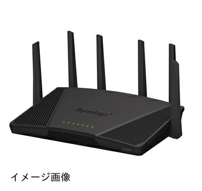 【新古品】 【Wi-Fi6ルータ】Synology 高機能無線ルーター 4,800Mbps + 1,200Mbps + 600Mbps (11a/b/g/n/ac/ax対応) VPN環境構築可能 高セキュリティ Wi-Fi6トライバンド対応 【IPv4overIPv6 MAP-E/DS Lite対応】RT6600ax