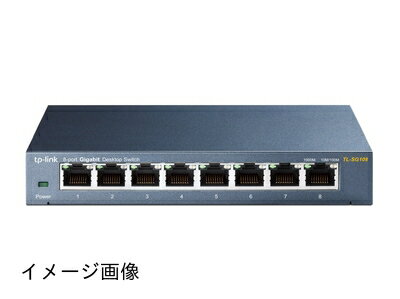 【新古品】 TP-LINK スイッチングハブ 8ポート TL-SG108 10/100/1000Mbp ギガビット 金属筺体 ライフタイム