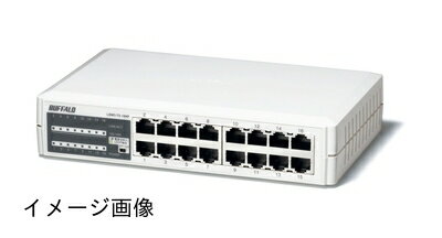【新古品】 バッファロー BUFFALO 10/100Mbps対応 プラスチック筺体 電源内蔵 16ポート ホワイト スイッチングハブ LSW3-TX-16NP