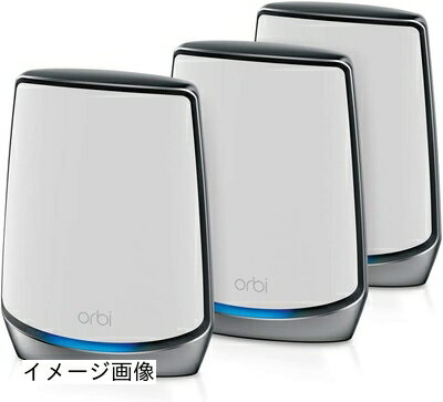 【新古品】 NETGEAR Orbi WiFi6 メッシュWiFi AX6000 3台セット 無線LAN ルーター 11ax トライバンド RBK853 無償メーカー カバー範囲525? 【Nintendo Switch/PS5/iPhone/android】