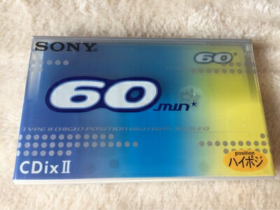 【中古】 SONY ソニー ハイポジションカセットテープ C-60CDX2H 60分