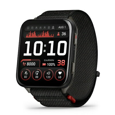 【中古】（新古品）GARMIN(ガーミン) Venu X1 Black スマートウォッチ 大画面ディスプレイ 薄型 軽量 ゴルフ機能 睡眠モニタリング 【日本正規品】