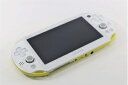 【中古】(新古品) PlayStation Vita Wi-Fiモデル ライムグリーン/ホワイト (PCH-2000ZA13)【メーカー生産終了】
