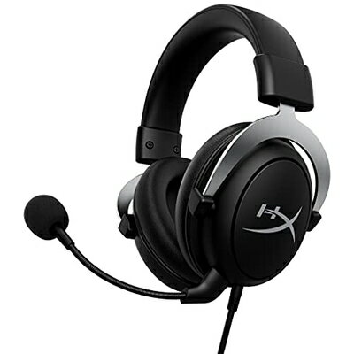【新古品】 HyperX CloudX Xbox公式ゲームヘッドセット Xbox One/Xbox Series X|S対応 低反発イヤークッション 取り外し可能なノイズキャンセリングマイク インラインオーディオコントロール シルバー