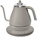 【中古】(新古品) De’Longhi (デロンギ) 電気カフェケトル アイコナ KBOE1230J-BG 温度調整機能付き ステンレス ハンドドリップ 1.0...