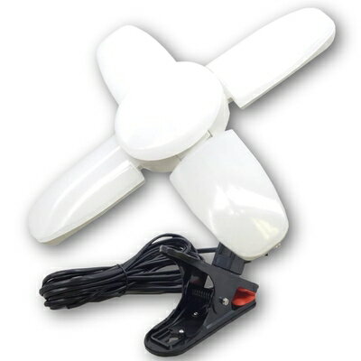 【中古】（新古品） 60W LED電球付屋内用クリップランプ スーパールミネX60CL SLX-60CL