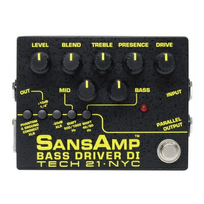 【中古】（新古品） Tech21 SANSAMP ベース用 ドライブエフェクター・アンプシュミレーター・DI機能 BASS DRIVER DI V2