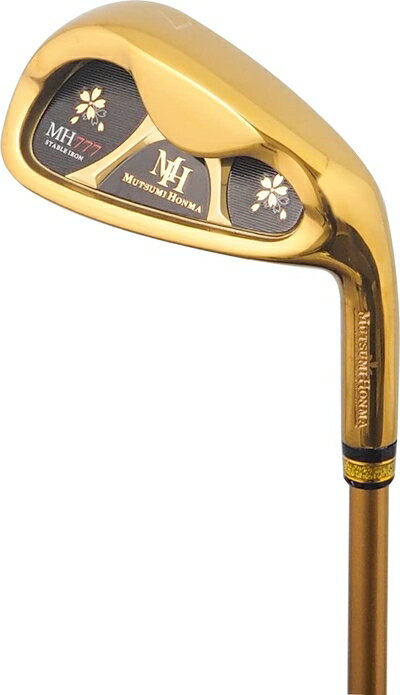 【中古】(新古品) MUTSUMI HONMA ムツミ ホンマ 本間睦 MH-777 ワンレングスアイアン ゴールドIP 6本組 (#5-9.PW) オリジナル...