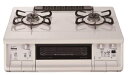 【中古】(新古品) パロマ ガステーブル エブリシェフ 水無し両面焼き 59cm 都市ガス(12A13A) 左強火 ナチュラルホワイト IC-735WHA-L-...