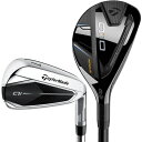【中古】(新古品) TaylorMade Golf Qi コンボ アイアンセット 4/5 レスキュー 6-P、AW Grahite シャフト シニア 右利き