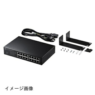 【新古品】 サンワサプライ アウトレット スイッチングハブ Giga対応 最大16ポート LAN ループ検知機能付き LAN-GIGAH16L
