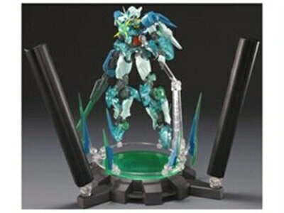 【中古】魂ウェブ限定　ROBOT魂＜SIDE MS＞ダブルオークアンタ(クアンタムバーストVer.) ブラックライト台座セット