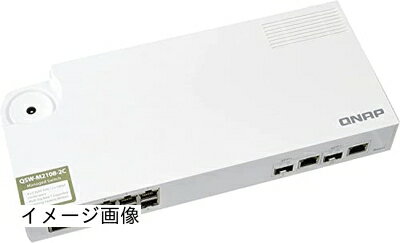 【新古品】 QNAP ( キューナップ ) 10GbE + 2.5Gbe L2 Web マネージドスイッチ 2つの10GbE SFP+/RJ45コンボポート、8つの2.5GbE RJ45ポート QSW-M2108-2C 【新古品】 QNAP ( キューナップ ) 10GbE + 2.5Gbe L2 Web マネージドスイッチ 2つの10GbE SFP+/RJ45コンボポート、8つの2.5GbE RJ45ポート QSW-M2108-2C