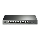【新古品】 TP-Link TL-SG2210P V3 ジェットストリーム 8ポート ギガビット スマート PoE+ スイッチ SFPスロット2個付き (8ギガビットPoEポート、58Wバジェット、ファンレスをサポート)(2)