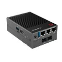 【新古品】 R86S ソフトルーティングマルチネットポート、Intel mini host N5105 N6005 8GB/16GB/32GB 10ギガビットファイバーポート 2.5Gルーター(U4、ブラック)(2)