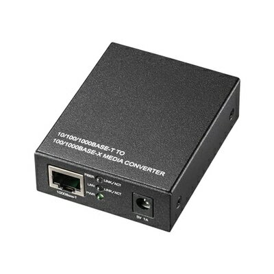 【新古品】 サンワサプライ 光メディアコンバータ LAN-NGC200
