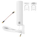 【新古品】 ZDTECH ハイゲイン 10-12dBi 外部 SMA オス/デュアルSMA オス 3G 4G 5G LTE 全方向性 屋外アンテナ 携帯電話 携帯電話 4G/LTE/5G ルーター モデム ゲートウェイ (698-4000 MHz)