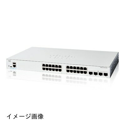 【新古品】 シスコシステムズ (Cisco) Cisco Catalyst 1200-24T-4G スマート スイッチ 24 ポート GE 4x1GE SFP 金属筐体 静音ファンレス 法人向け (C1200-24T-4G)