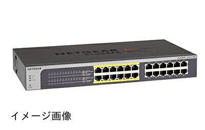 【新古品】 【メーカ生産終了品】NETGEAR ラックマウント型 アンマネージプラス スイッチングハブ JGS524PE ギガビット 24ポート (PoE 12ポート 100W) VLAN QoS 省電力