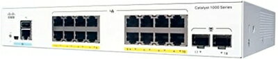 【新古品】 Cisco Catalyst 1000-16T-2G-L ネットワークスイッチ 16ギガビットイーサネットポート 1G SFP アップリンクポート ファンレス操作 強化リミテッド (C1000-16T-2G-L)